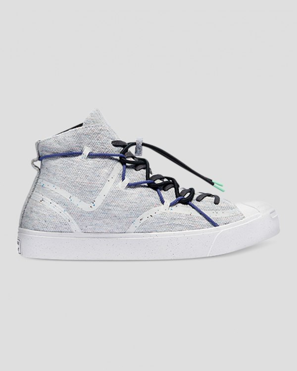 Converse Jack Purcell Ralley Morphlon Grå Sko Danmark - Converse Mid Sneakers Herre - 37152QGXW